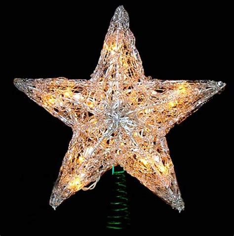 This 7-point star features capiz detailing. . Star tree topper lighted